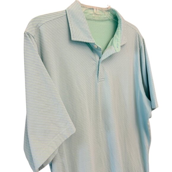 Men Fairways & Greene Striped Golf Polo - SIze Large - Picture 5 of 8